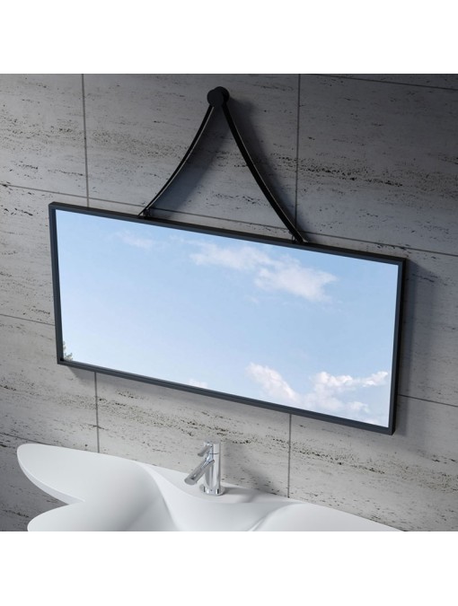 Miroir rectangulaire avec contour noir SDVM10045