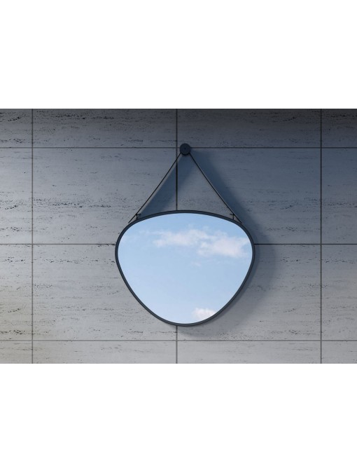 Miroir en goutte avec cadre noir SDVM5853