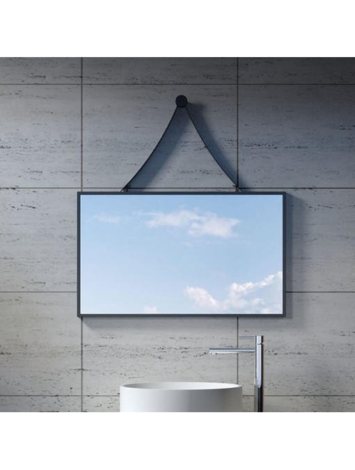 Miroir rectangulaire avec cadre noir SDVM8045