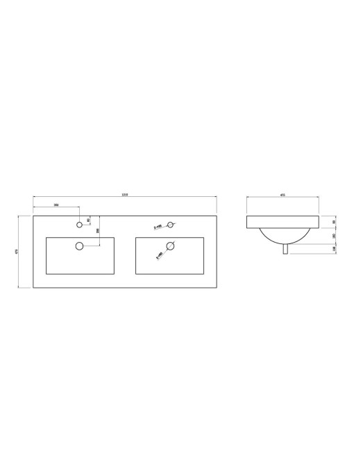 plan des évacuations du meuble PALERME Scandinave