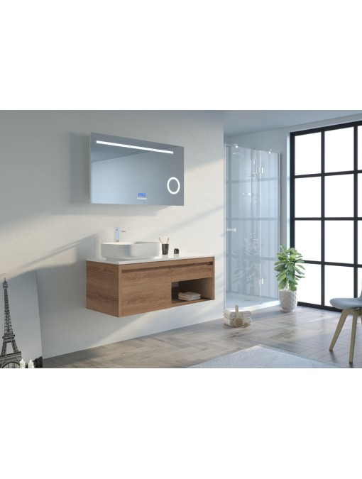 Salle de bain design avec miroir bluetooth MAZARA 1200 SV