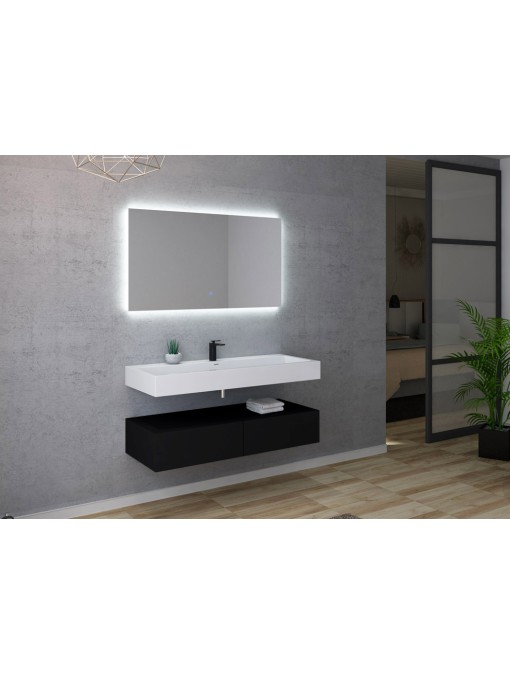 Ensemble de salle de bain simple vasque design AVELLINO-1200N