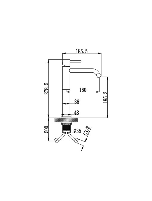 Robinet mitigeur CAMELIA Chrome