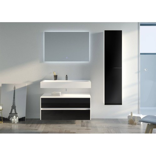 Beau meuble de salle de bain VISENZA 1000 Noir