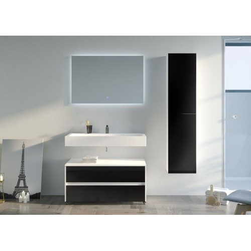 Beau meuble de salle de bain VISENZA 1000 Noir