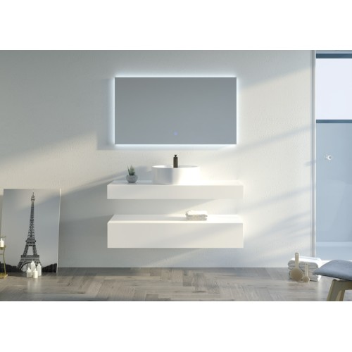 Meuble simple vasque de salle de bain MANCIANO 1200