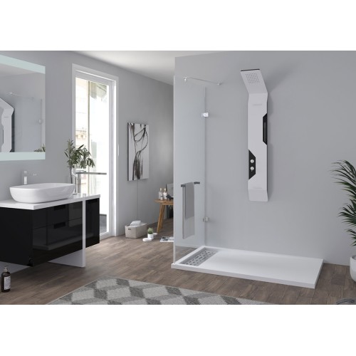 Receveur de douche en Gel coat ALICANTE Blanc 140x90cm