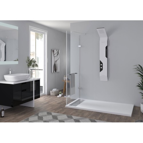 Receveur de douche en Gel coat ALICANTE Blanc 160x90cm