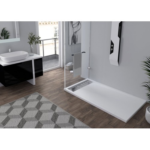 Receveur de douche en Gel coat ALICANTE Blanc 160x90cm