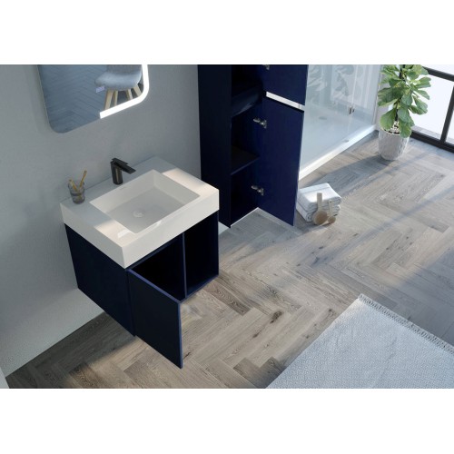 Meuble salle de bain ARTENA 600 Bleu Saphir