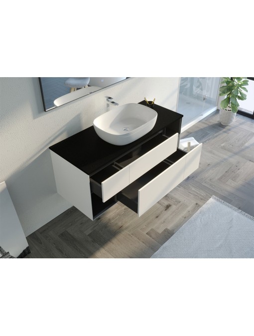 Meuble de salle de bain SORIANO Blanc