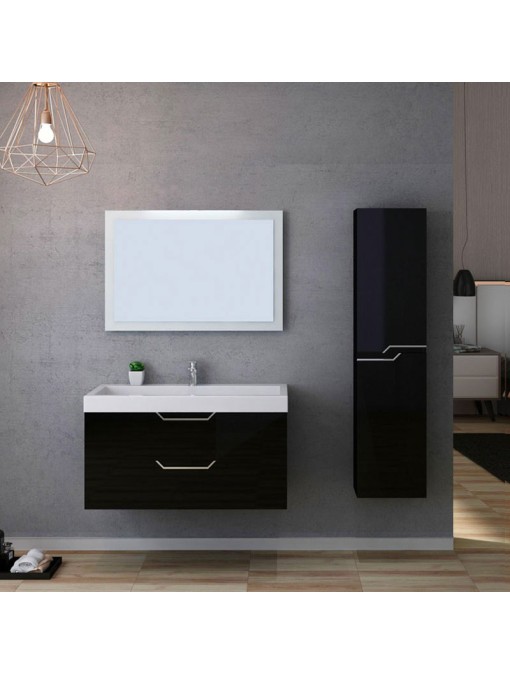 Meuble de salle de bain CALABRO 1000 Noir