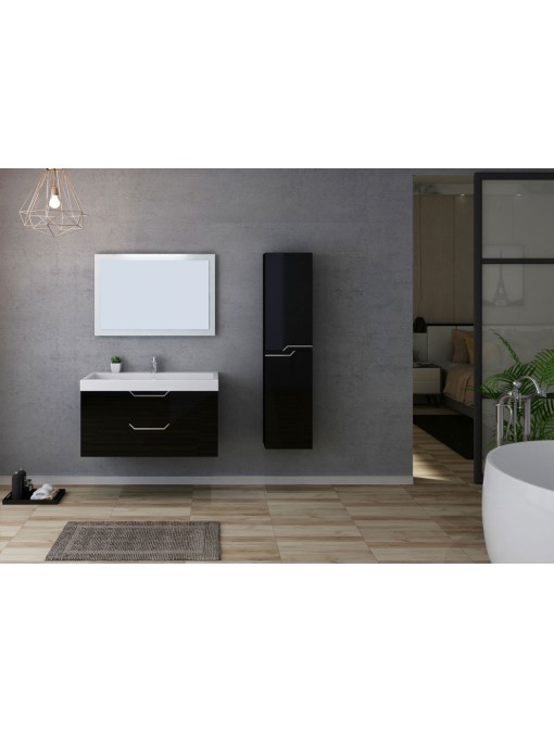 Meuble de salle de bain CALABRO 1000 Noir