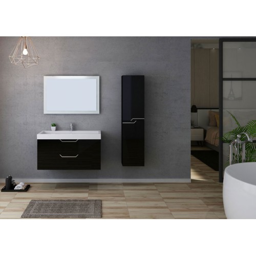 Meuble de salle de bain CALABRO 1000 Noir