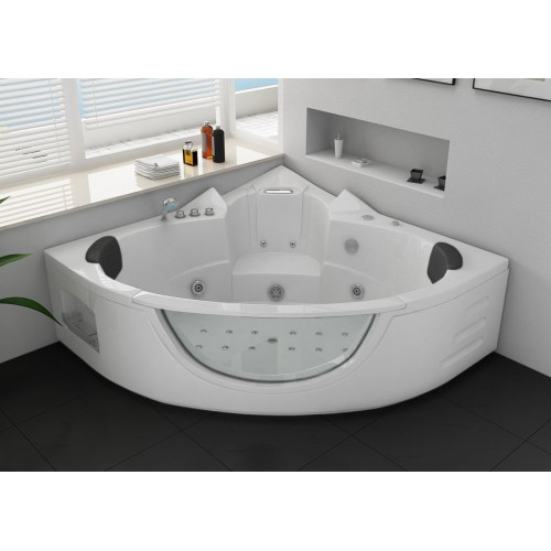 Baignoire balneo d'angle 2 places Seattle-S 26 jets