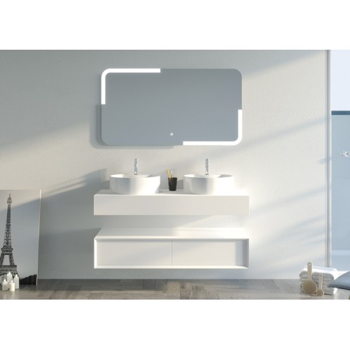 Meuble de salle de bain FABRIANO 1200 Blanc mat