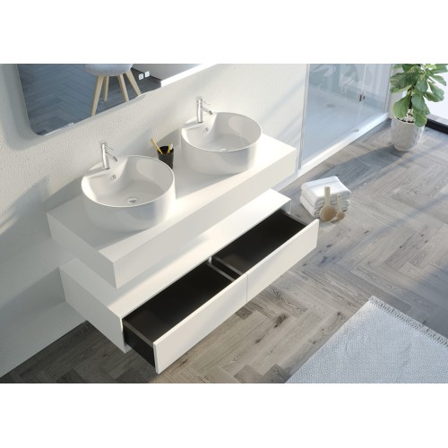 Meuble de salle de bain FABRIANO 1200 Blanc mat