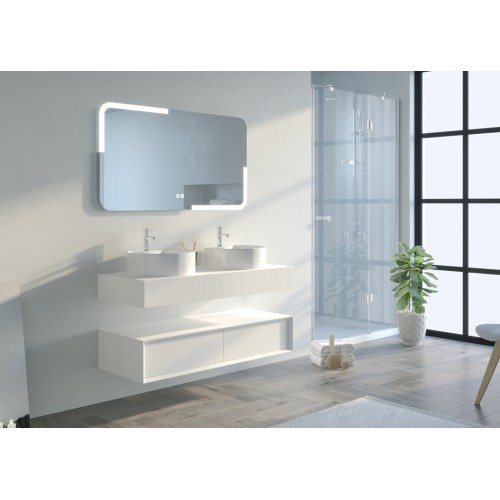 Meuble de salle de bain FABRIANO 1200 Blanc mat