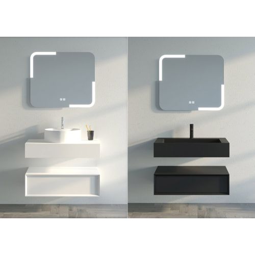 Miroir rectangulaire à LED PRISMA_800