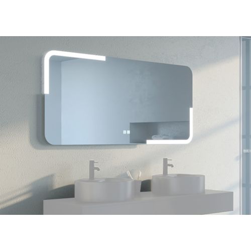 Miroir de salle de bain design rectangulaire à LED PRISMA_1400