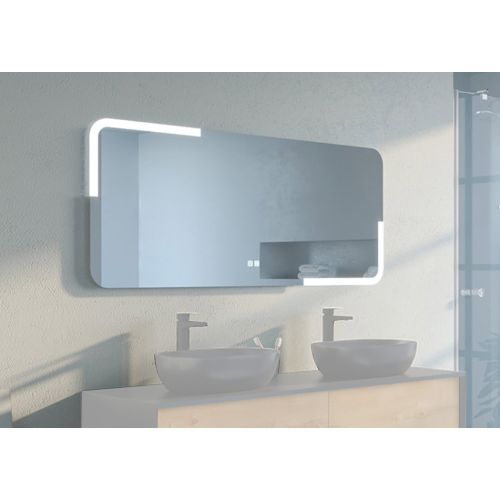 Miroir rectangulaire de salle de bain à LED PRISMA_1600