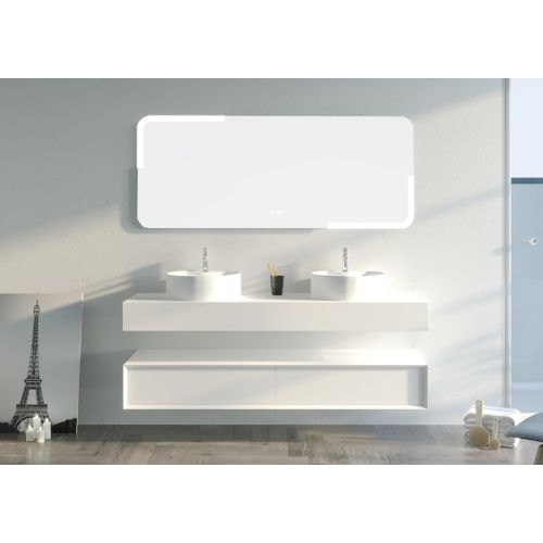 Meuble de salle de bain FABRIANO 1600 blanc mat