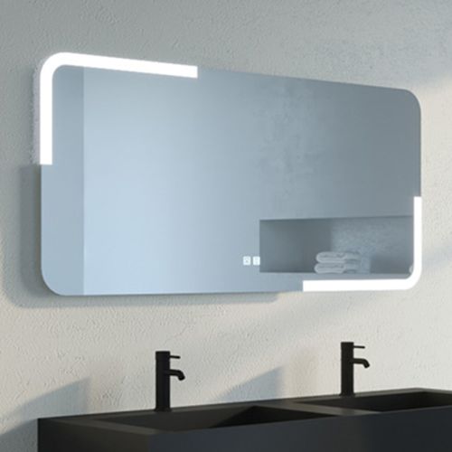 Miroir de salle de bain design rectangulaire à LED PRISMA_1400