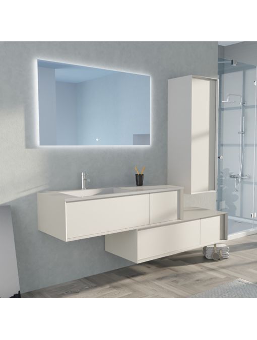 Meuble de salle de bain Avigliano 1200 blanc