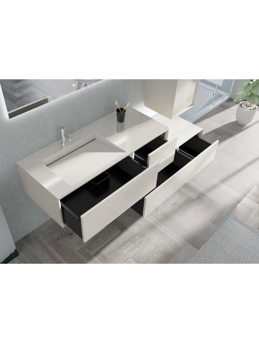 Rangements Meuble de salle de bain Avigliano 1200 blanc