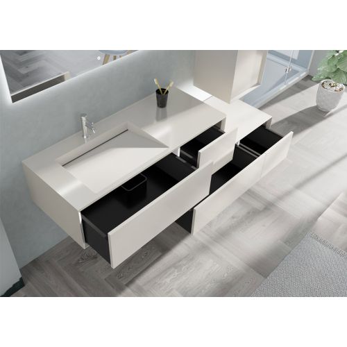 Meuble de salle de bain Avigliano 1200 blanc