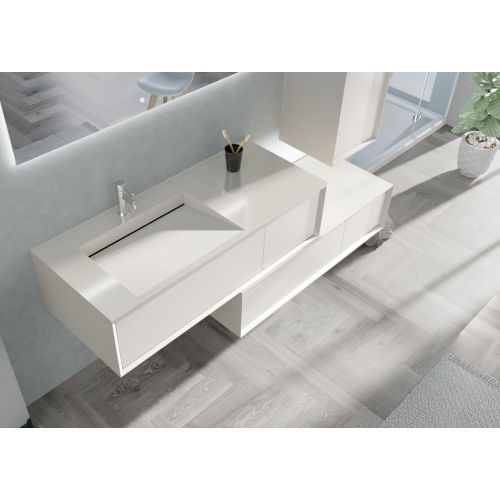 Meuble de salle de bain Avigliano 1200 blanc