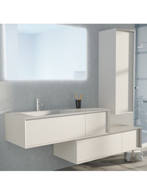 Meuble de salle de bain Avigliano 1200 blanc