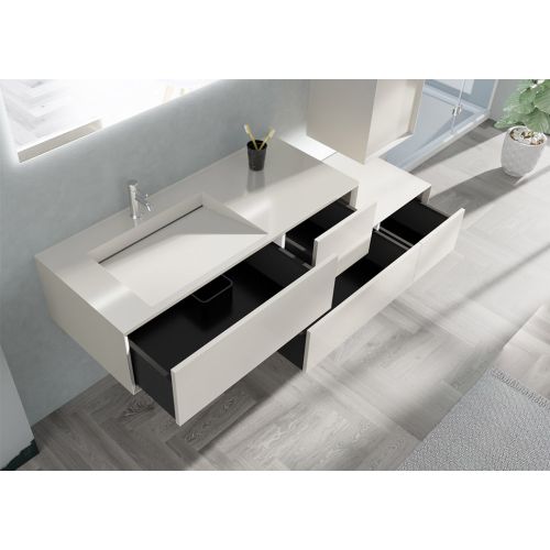 Meuble de salle de bain Avigliano 1200 blanc