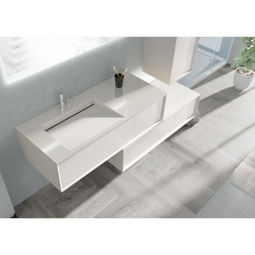 Meuble de salle de bain Avigliano 1200 blanc