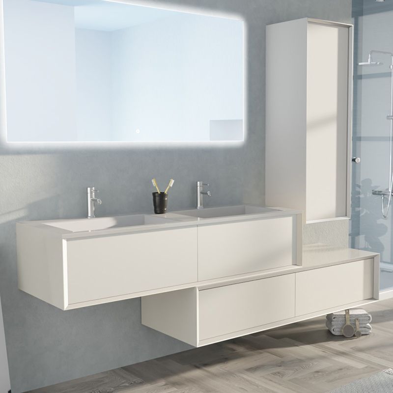 Meuble de salle de bain Avigliano 1400 blanc