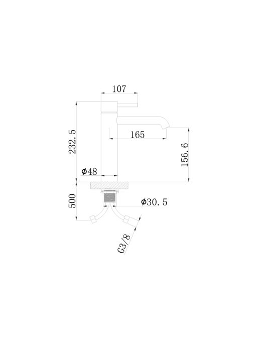 Plan Robinet mitigeur DAHLIA Chrome