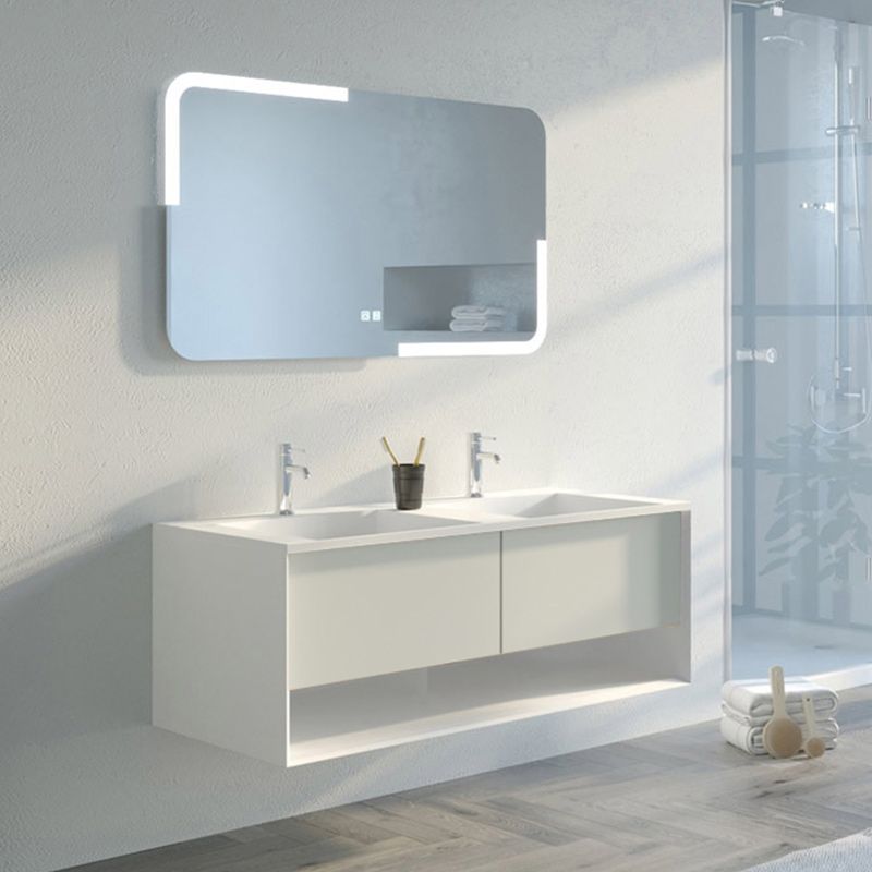 Meuble de salle de bain Design Portofino 1200 Blanc