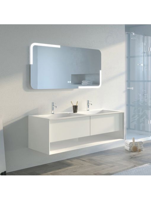 Meuble de salle de bain Portofino 1400 Blanc