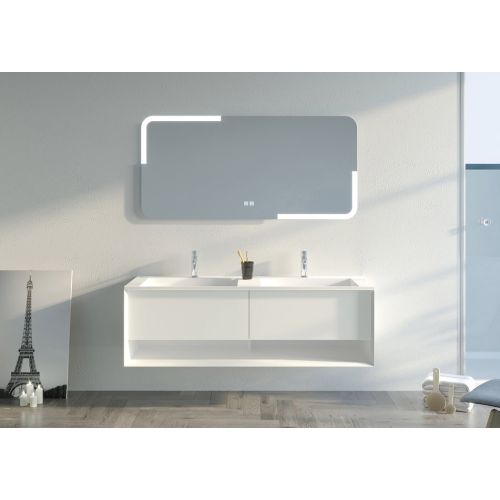 Meuble de salle de bain Portofino 1400 Blanc