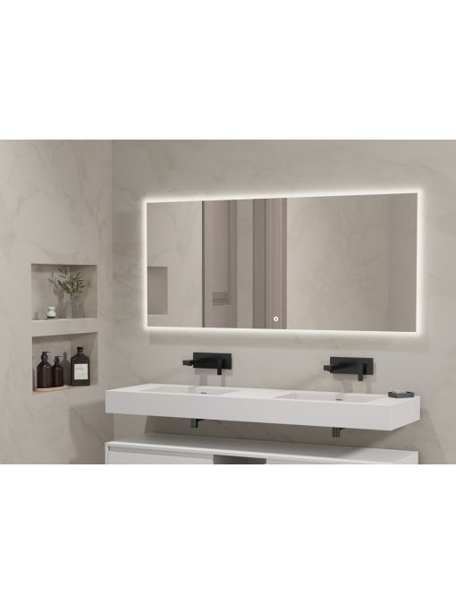 Large Miroir rectangulaire à LED EASY_1600