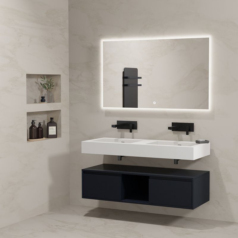 Meuble de salle de bain ROMANZA_1200 Noir