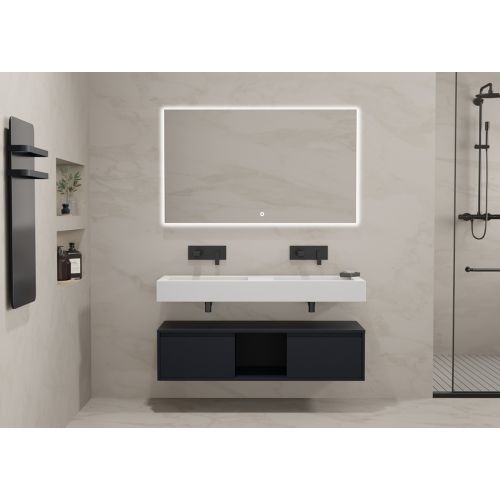 Meuble de salle de bain ROMANZA_1200 Noir